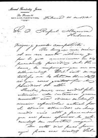 Portada:Carta de Manuel Fernández Juncos a Rafael Altamira. San Juan, Puerto Rico, 14 de febrero de 1910