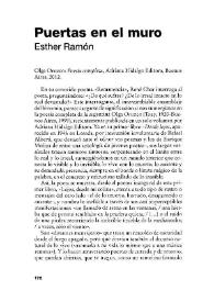 Puertas en el muro / Esther Ramón | Biblioteca Virtual Miguel de Cervantes