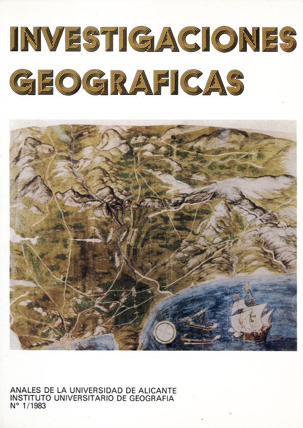 Investigaciones Geográficas. Núm. 1, 1983 | Biblioteca Virtual Miguel de Cervantes