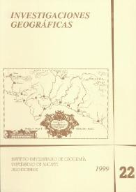 Investigaciones Geográficas. Núm. 22, 1999 | Biblioteca Virtual Miguel de Cervantes