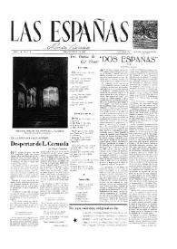 Portada:Las Españas : revista literaria. Año I, núm. 2, noviembre 1946
