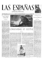Las Españas : revista literaria. Año IV, núm. 13, octubre 1949 | Biblioteca Virtual Miguel de Cervantes