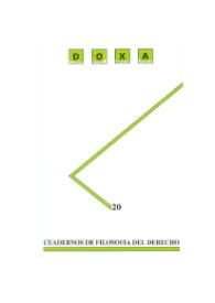 Doxa. Cuadernos de Filosofía del Derecho. Núm. 20, 1997 | Biblioteca Virtual Miguel de Cervantes