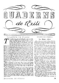 Quaderns de l'exili. Any II, núm. 10, novembre-desembre 1944 | Biblioteca Virtual Miguel de Cervantes
