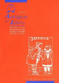 Portada:Amigos del libro. Año XVI, núm. 39, enero-marzo 1998
