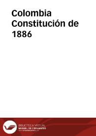 Constitución de 1886