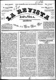 Portada:La Revista española : periódico dedicado a la Reina Ntra. Sra. Núm. 73, 2 de julio de 1833
