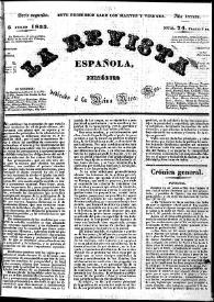 Portada:La Revista española : periódico dedicado a la Reina Ntra. Sra. Núm. 74, 5 de julio de 1833