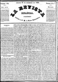 Portada:La Revista española : periódico dedicado a la Reina Ntra. Sra. Núm. 136, viernes 27 de diciembre de 1833