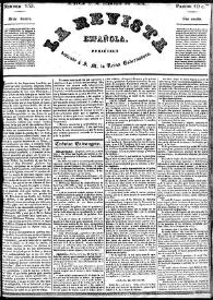 Portada:La Revista española : periódico dedicado a la Reina Ntra. Sra. Núm. 155, domingo 9 de febrero de 1834