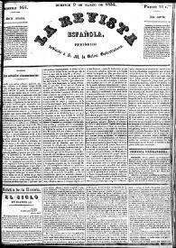 Portada:La Revista española : periódico dedicado a la Reina Ntra. Sra. Núm. 167, domingo 9 de marzo de 1834