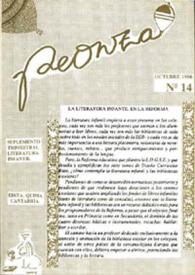 Más información sobre Peonza : Revista de literatura infantil y juvenil. Núm. 14, octubre 1990