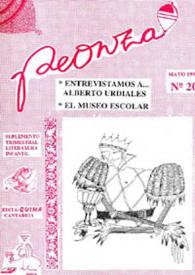 Peonza : Revista de literatura infantil y juvenil. Núm. 20, mayo 1992