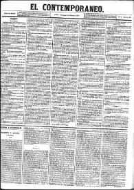 Portada:El Contemporáneo. Año II, núm. 80, domingo 24 de marzo de 1861