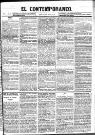 Portada:El Contemporáneo. Año II, núm. 94, jueves 11 de abril de 1861