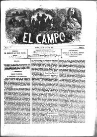 Portada:El Campo. Núm. 10, 15 de abril de 1877