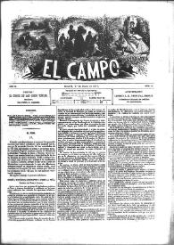 El Campo. Núm. 11, 1 de mayo de 1877 | Biblioteca Virtual Miguel de Cervantes