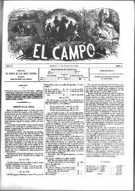 Portada:El Campo. Núm. 3, 1 de enero de 1878