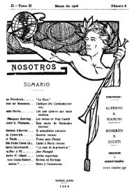 Portada:Nosotros [Buenos Aires]. Tomo II, núm. 8, marzo de 1908