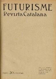 Portada:Futurisme: revista catalana. Núm. 3, 1 juliol 1907