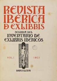 Revista ibérica de ex libris. Vol. I, 1903