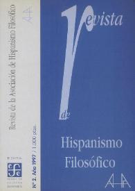 Revista de la Asociación de Hispanismo Filosófico. Núm. 2, Año 1997