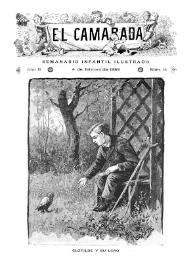 Portada:El Camarada: semanario infantil ilustrado. Año II, núm. 14, 4 de febrero de 1888