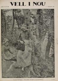 Portada:Vell i nou : revista mensual d'art. Any III, 1917, núm. 48 (1 agost 1917)