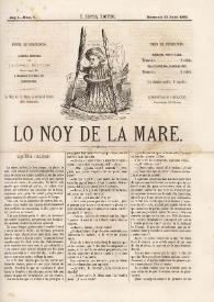 Portada:Lo noy de la mare. Any 1, núm. 7 (22 juliol 1866)