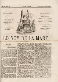 Portada:Lo noy de la mare. Any 1, núm. 15 (16 setembre 1866)