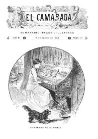 Portada:El Camarada: semanario infantil ilustrado. Año II, núm. 41, 11 de agosto de 1888