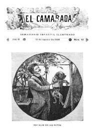 Portada:El Camarada: semanario infantil ilustrado. Año II, núm. 42, 18 de agosto de 1888