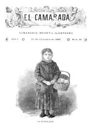 Portada:El Camarada: semanario infantil ilustrado. Año II, núm. 60, 22 de diciembre de 1888