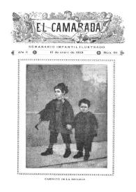 Portada:El Camarada: semanario infantil ilustrado. Año II, núm. 64, 19 de enero de 1889