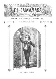 Portada:El Camarada: semanario infantil ilustrado. Año II, núm. 66, 2 de febrero de 1889
