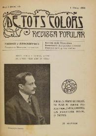 Portada:De tots colors : revista popular. Any I núm. 18 (1 maig 1908)