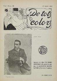 Portada:De tots colors : revista popular. Any I núm. 35 (28 agost 1908)
