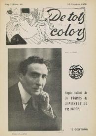 Portada:De tots colors : revista popular. Any I núm. 44 (30 octubre 1908)