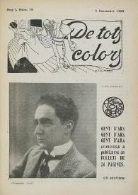 Portada:De tots colors : revista popular. Any I núm. 49 (4 desembre 1908)