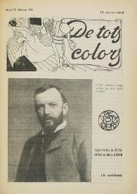 Portada:De tots colors : revista popular. Any II núm. 55 (15 janer 1909)