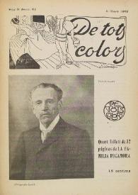 Portada:De tots colors : revista popular. Any II núm. 62 (5 mars 1909)
