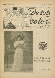 Portada:De tots colors : revista popular. Any II núm. 67 (9 abril 1909)