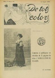 Portada:De tots colors : revista popular. Any II núm. 84 (13 agost 1909)