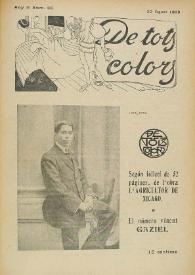 Portada:De tots colors : revista popular. Any II núm. 85 (20 agost 1909)