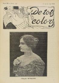 Portada:De tots colors : revista popular. Any III núm. 127 (10 juny 1910)