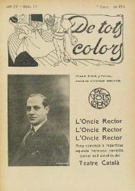 Portada:De tots colors : revista popular. Any IV núm. 170 (7 abril 1911)