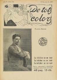 Portada:De tots colors : revista popular. Any IV núm. 186 (28 juliol 1911)
