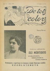Portada:De tots colors : revista popular. Any V núm. 209 (5 janer 1912)
