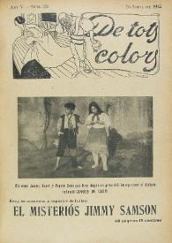 Portada:De tots colors : revista popular. Any V núm. 225 (26 abril 1912)
