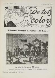 Portada:De tots colors : revista popular. Any V núm. 254 (15 novembre 1912)
